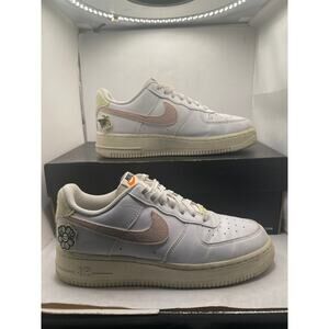 Nike Air Force 1 Low ‘07 SE Nature White Pink Shoes DJ6377-100 Women’s Size 8